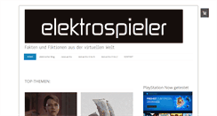 Desktop Screenshot of elektrospieler.de